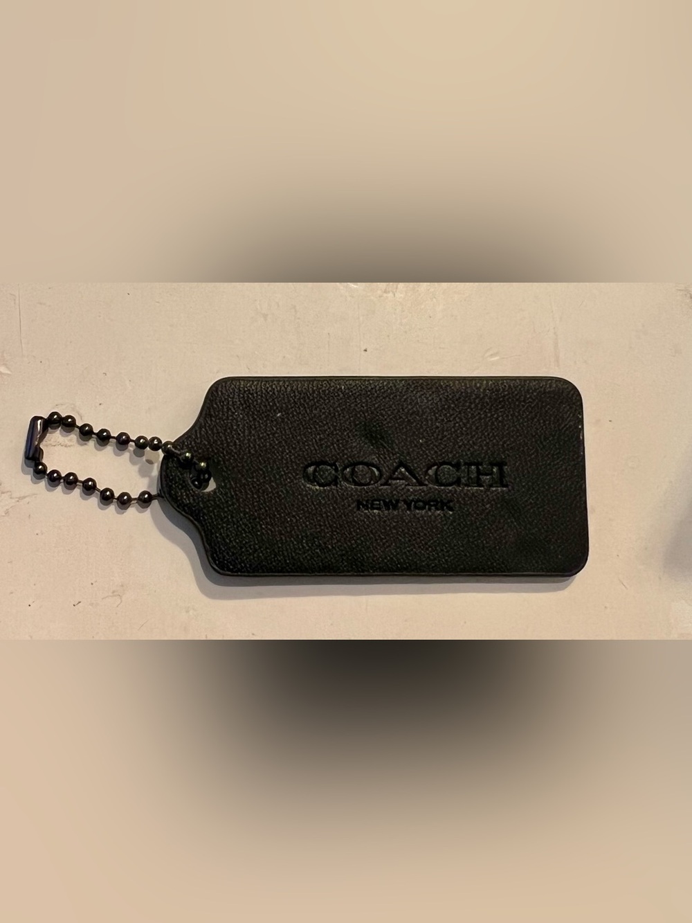 2" COACH Fob Bag Charm Hang tag Hangtag